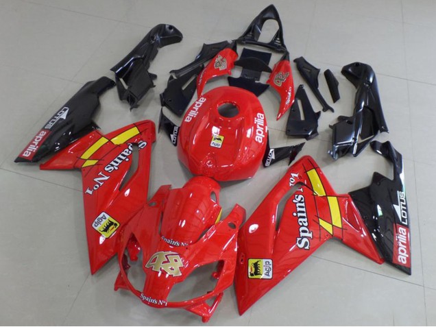2006-2011 Red Black Yellow Aprilia RS125 Motorcycle Fairings Australia