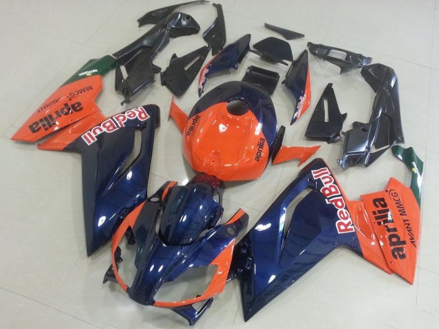 2006-2011 Orange Dark Blue Aprilia RS125 Motorcycle Fairings Australia