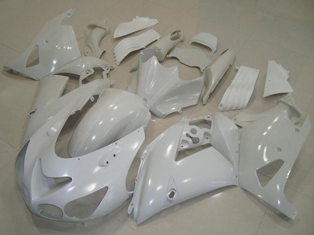2006-2011 White Kawasaki ZX14R ZZR1400 Motorcycle Fairings Australia