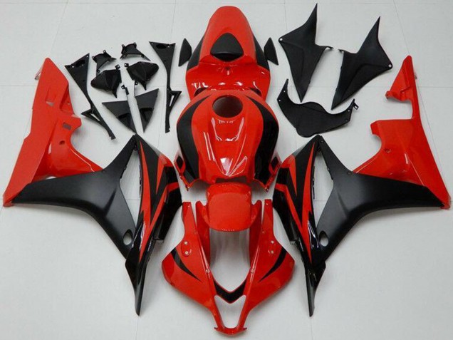 2007-2008 Red Matte Black Honda CBR600RR Bike Fairings Australia