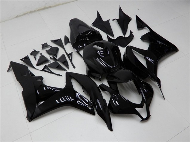 2007-2008 Glossy Black Honda CBR600RR Motorcycle Fairings Australia
