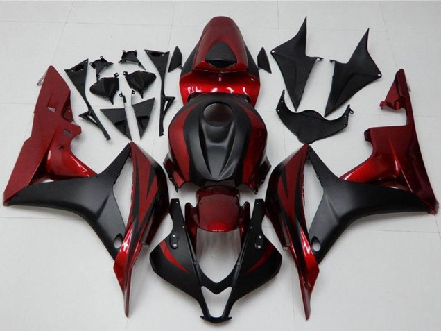 2007-2008 Red Matte Black Honda CBR600RR Motorcycle Fairing Kits Australia
