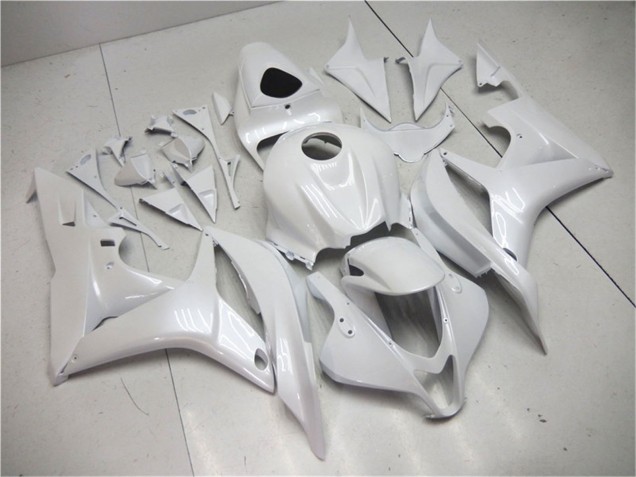 2007-2008 Pearl White Honda CBR600RR Motorcycle Fairings Australia