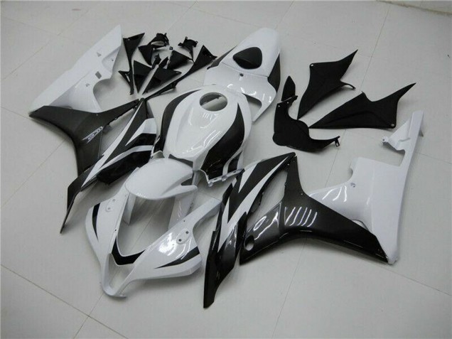 2007-2008 White Glossy Black Honda CBR600RR Bike Fairings Australia
