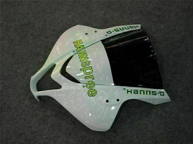 2007-2008 White Green Glossy Black Hannspree Honda CBR600RR Motorcycle Fairing Australia
