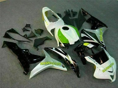 2007-2008 White Green Glossy Black Hannspree Honda CBR600RR Motorcycle Fairing Australia