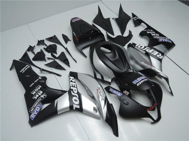 2007-2008 Matte Black Silver Grey Repsol Honda CBR600RR Motorcycle Fairings Australia