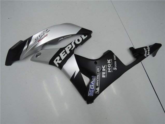 2007-2008 Matte Black Silver Grey Repsol Honda CBR600RR Motorcycle Fairings Australia