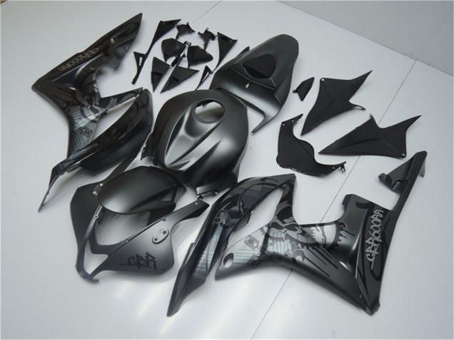 2007-2008 Matte Black Graffiti Honda CBR600RR Motorcycle Fairings Australia