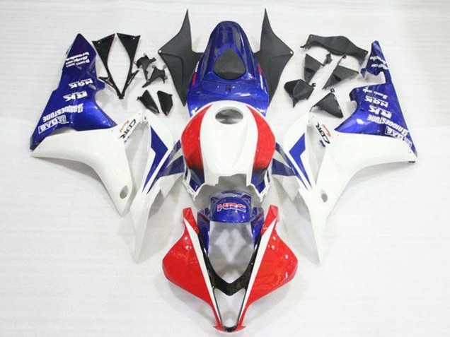 2007-2008 White Red Blue HRC Honda CBR600RR Motorcycle Fairing Kits Australia
