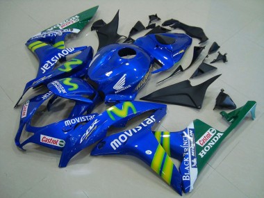 2007-2008 Blue Green MoviStar Castrol Honda CBR600RR Motorcycle Fairing Australia
