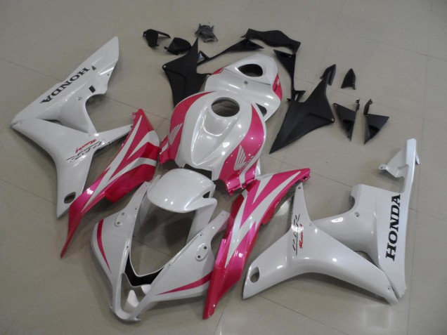 2007-2008 White Pink Honda CBR600RR Motorcycle Fairings Australia