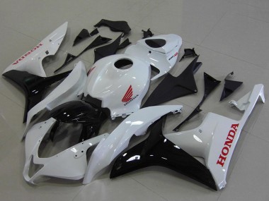 2007-2008 White Glossy Black Red Honda CBR600RR Motorcycle Fairings Australia