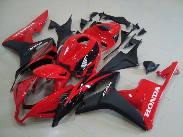 2007-2008 Red Matte Black OEM Style Honda CBR600RR Motorcycle Fairings Australia