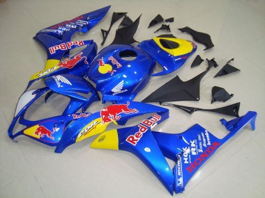 2007-2008 Blue Yellow Red Bull Honda CBR600RR Motorcycle Fairing Australia