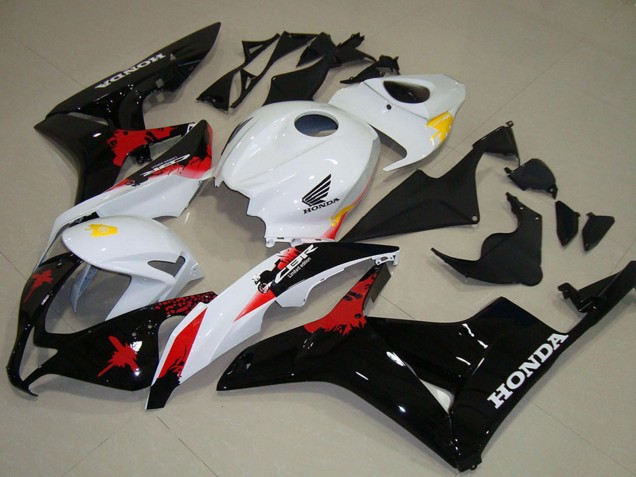 2007-2008 White Yellow Red Glossy Black Honda CBR600RR Motorcycle Fairings Australia