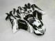 2007-2008 Black White Kawasaki ZX6R Motorcycle Fairings Australia