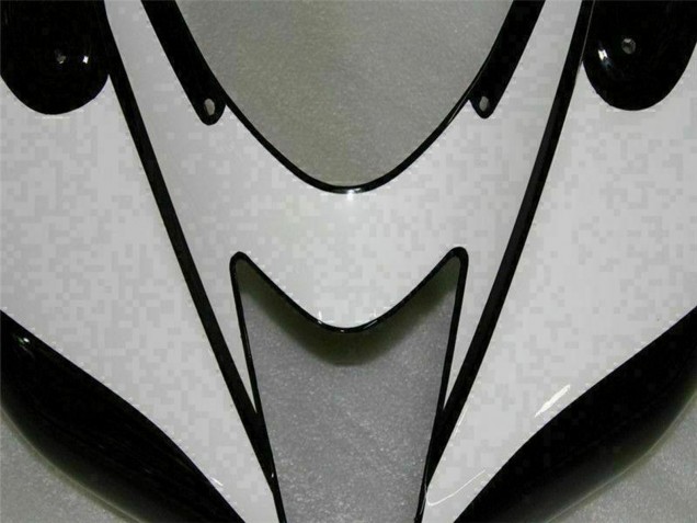 2007-2008 Black White Kawasaki ZX6R Motorcycle Fairings Australia