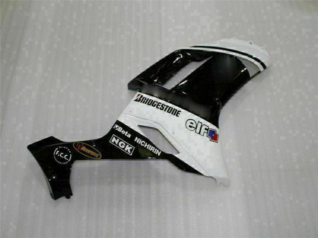 2007-2008 Black White Kawasaki ZX6R Motorcycle Fairings Australia