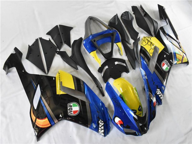2007-2008 Blue Shark Kawasaki ZX6R Motorcycle Fairings Australia