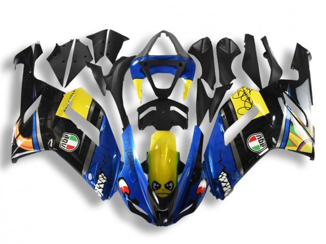 2007-2008 Blue Shark Kawasaki ZX6R Motorcycle Fairings Australia