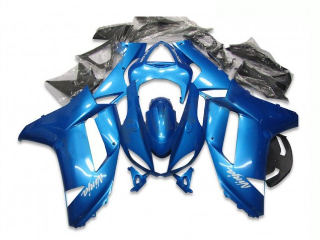 2007-2008 Blue Kawasaki ZX6R Motorcycle Fairing Australia