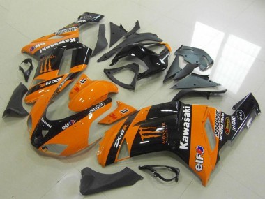 2007-2008 Orange Monster Kawasaki ZX6R Motorcycle Fairings Australia