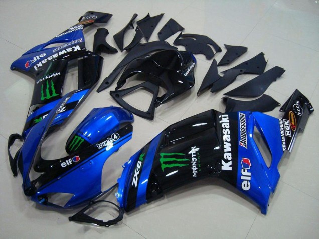 2007-2008 Blue Monster Kawasaki ZX6R Motorcycle Fairings Australia