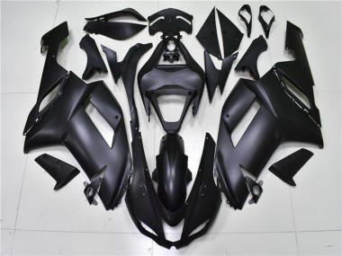 2007-2008 Matte Black Kawasaki ZX6R Motorcycle Fairings Australia