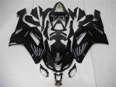 2007-2008 Glossy Black Kawasaki ZX6R Abs Motorcycle Fairing Australia
