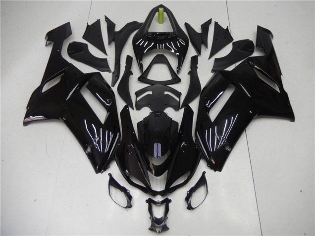 2007-2008 Glossy Black Kawasaki ZX6R Abs Motorcycle Fairing Australia