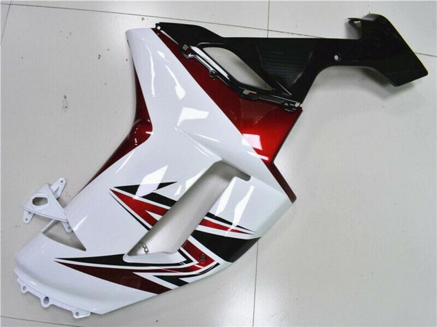 2007-2008 White Black Red Kawasaki ZX6R Motorcycle Fairings Australia