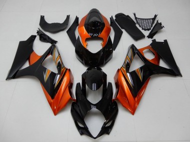 2007-2008 Orange Black Suzuki GSXR 1000 Motorcycle Fairing Australia