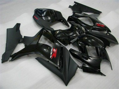 2007-2008 Glossy Black Matte Black Red Suzuki GSXR 1000 Motorcycle Fairings Australia