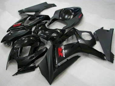 2007-2008 Glossy Black Matte Black Red Suzuki GSXR 1000 Motorcycle Fairings Australia