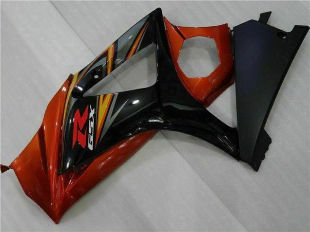 2007-2008 Black Orange Suzuki GSXR 1000 Motorcycle Fairings Australia
