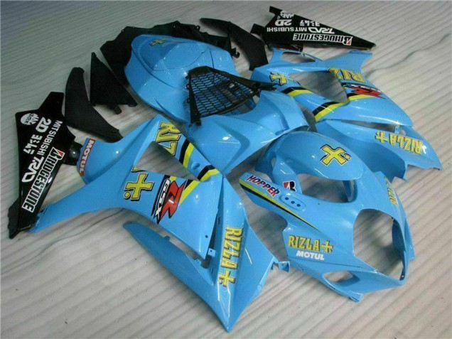 2007-2008 Blue Gold Black Rizla Suzuki GSXR 1000 Motorcycle Fairing Kits Australia