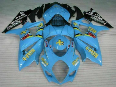 2007-2008 Blue Gold Black Rizla Suzuki GSXR 1000 Motorcycle Fairing Kits Australia