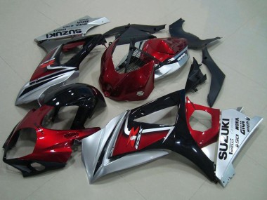 2007-2008 Red Silver Glossy Black Suzuki GSXR 1000 Motorcycle Fairing Australia