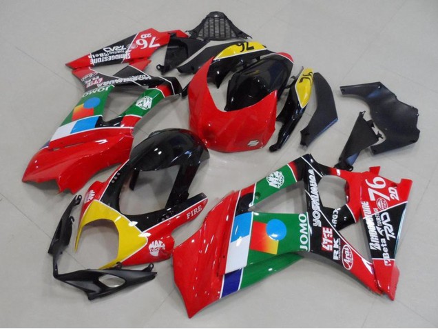 2007-2008 Red Yellow Black Blue White Green Suzuki GSXR 1000 Motorcycle Fairings Australia