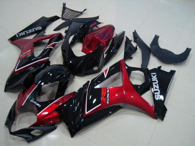 2007-2008 Red Glossy Black Suzuki GSXR 1000 Motorcycle Fairing Australia