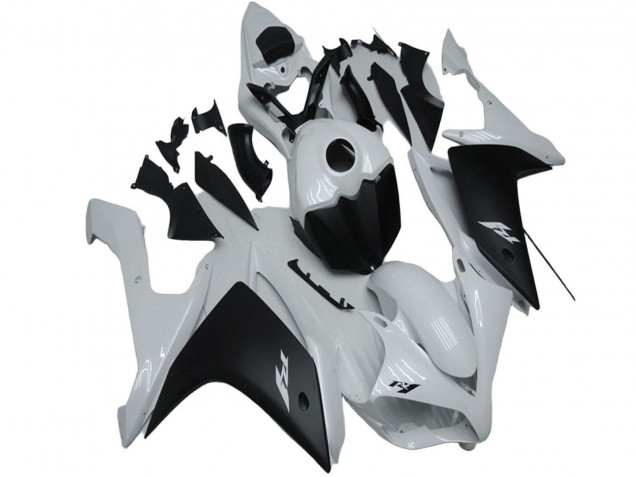 2007-2008 White Matte Black Yamaha YZF R1 Motorcycle Fairing Australia