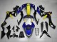 2007-2008 Blue Yellow Black Shark Yamaha YZF R1 Motorcycle Fairings Australia