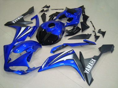 2007-2008 Blue White Black Yamaha YZF R1 Motorcycle Fairings Australia