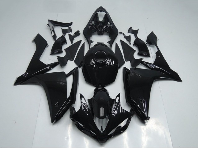 2007-2008 Glossy Black Yamaha YZF R1 Motorcycle Fairings Australia