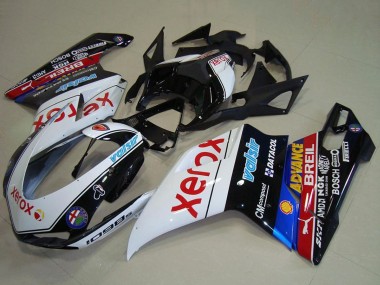 2007-2014 White Blue Red Glossy Black Black Xerox Valsir Ducati 1098 Motorcycle Fairings Australia