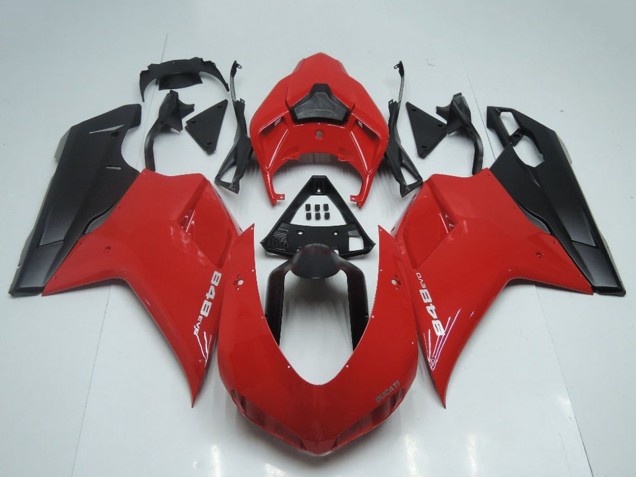 2007-2014 Red Matte Black OEM Style Ducati 848 Motorcycle Fairings Australia