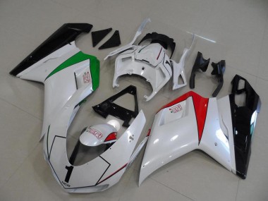 2007-2014 Glossy White Red Green Glossy Black Ducati 848 1098 1198 Motorcycle Fairings Australia