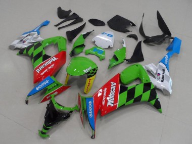 2008-2010 Green Red Blue Black Motocard Kawasaki ZX10R Motorcycle Fairings Australia