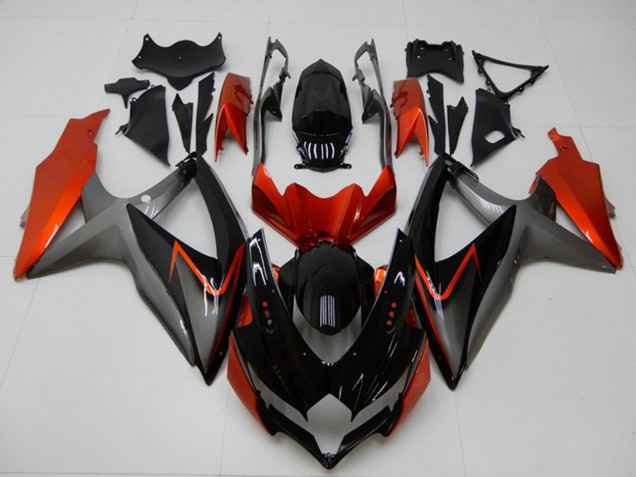 2008-2010 Orange Grey Glossy Black Suzuki GSXR 600/750 Motorcycle Fairings Australia